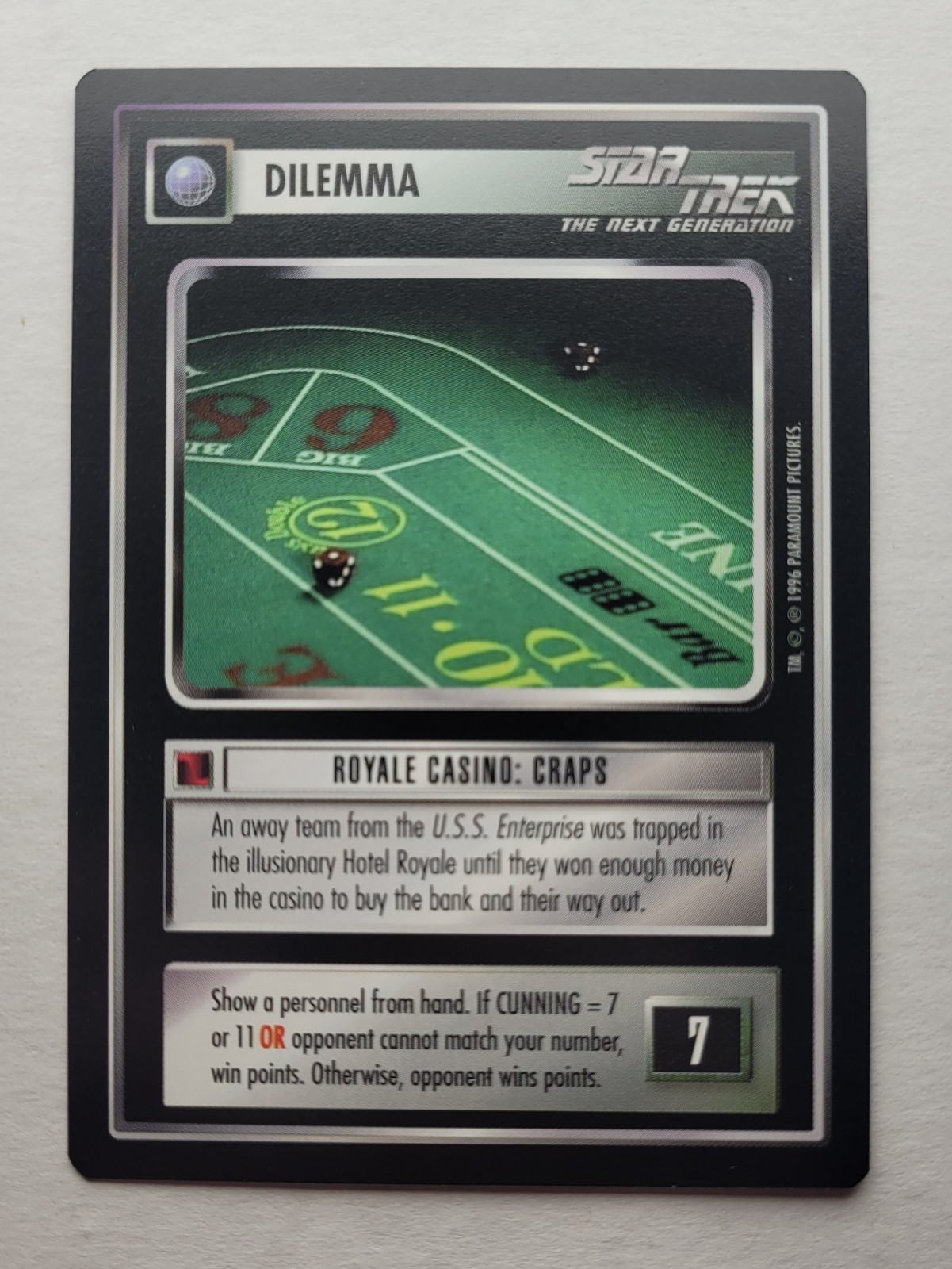 Star Trek CCG: ROYALE: CRAPS + BONUS | Non comune | RISPARMIA FINO AL 25% | 1E Q Cont