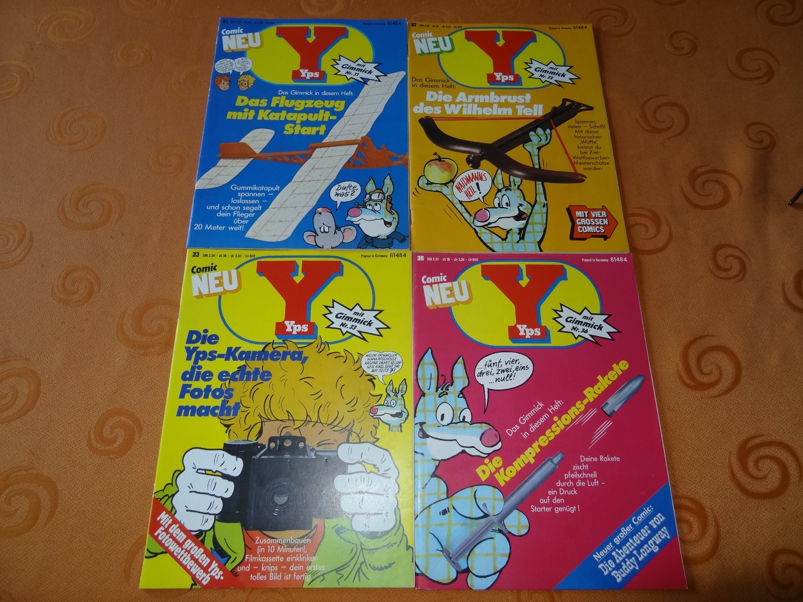 4 quaderni YPS senza espedienti - raccolta - anni 90 - fascicolo 31 + 32 + 33 + 36