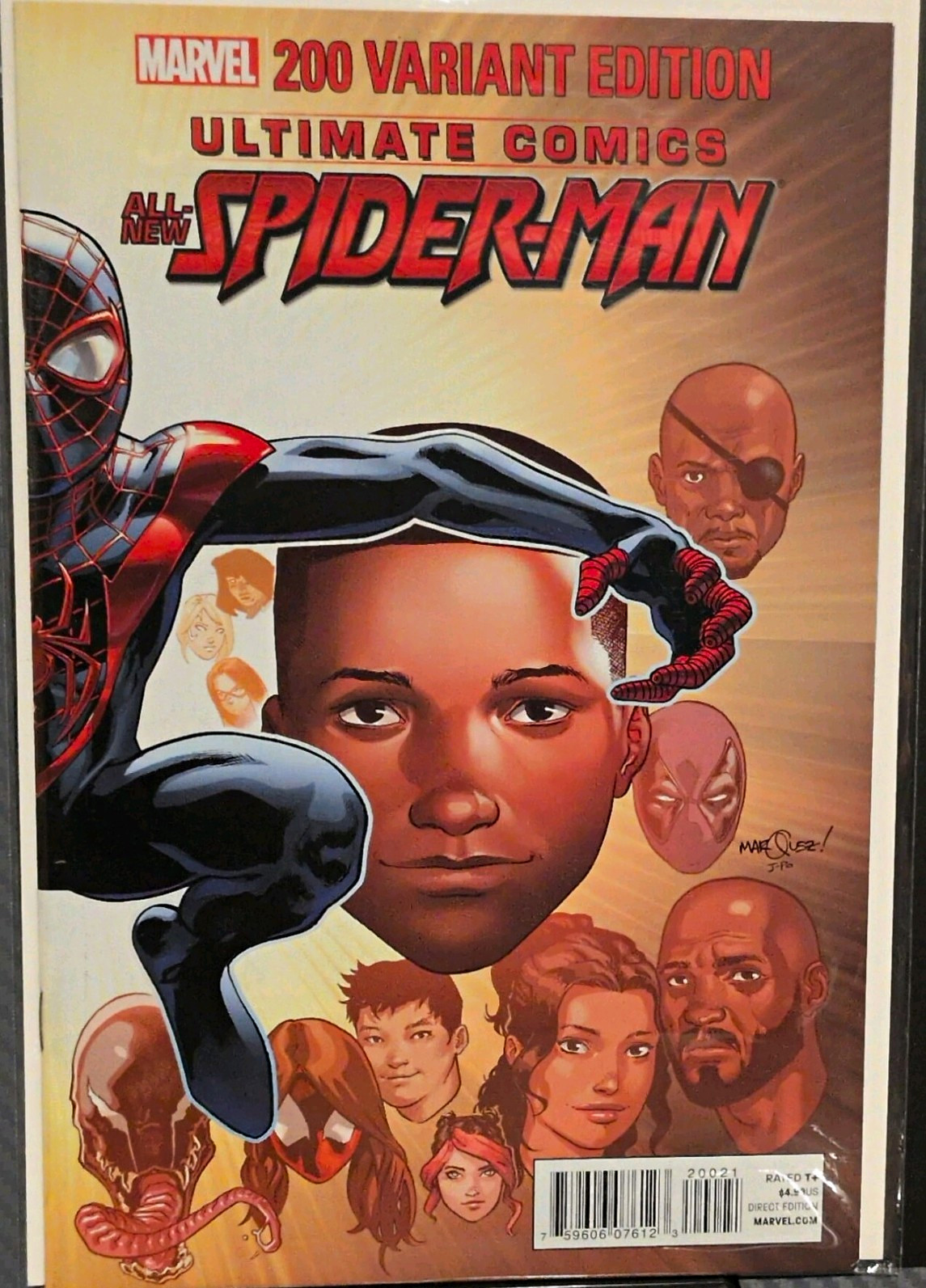Marvel Ultimate Comics All-New Spider-Man #200 Miles Morales Bagley Variant 2014