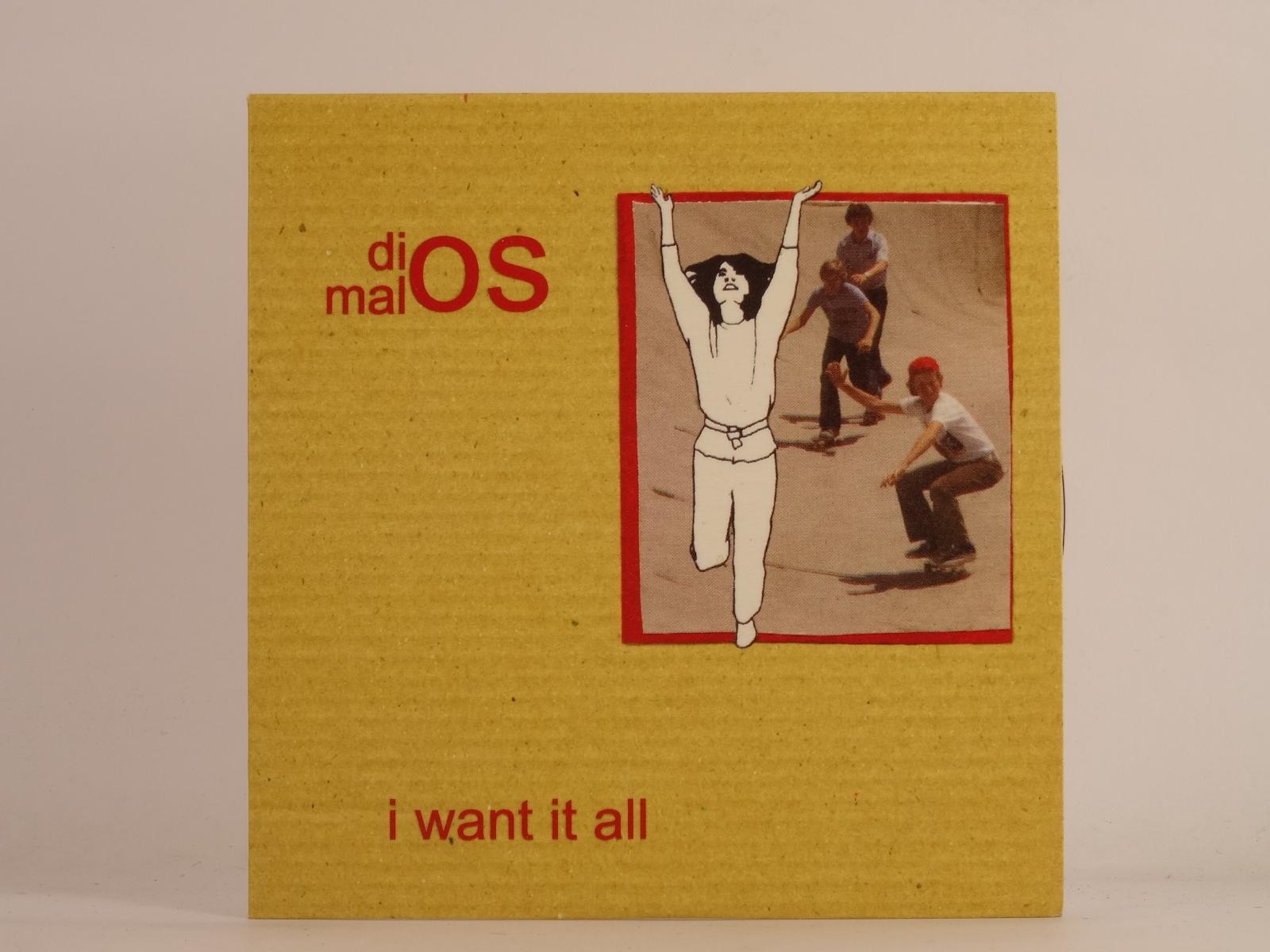 DIOS (MALOS) I WANT IT ALL (F26) 1 Track Promo CD Single including Card Sleeve F