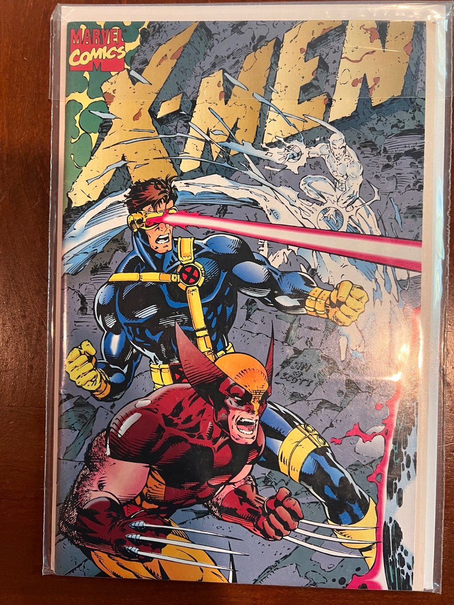 #1 X-Men Numero #1 Marvel Comics 1991 Wolverine Cyclops Copertina Pieghevole Jim Lee