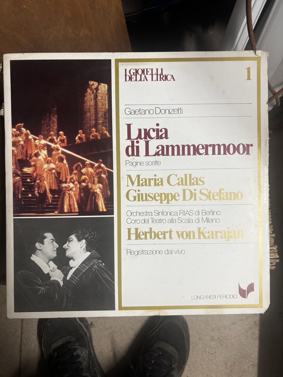 Gaetano Donizetti Lucia di Lammermoor LP 12" 33 giri Opera Registrazione live