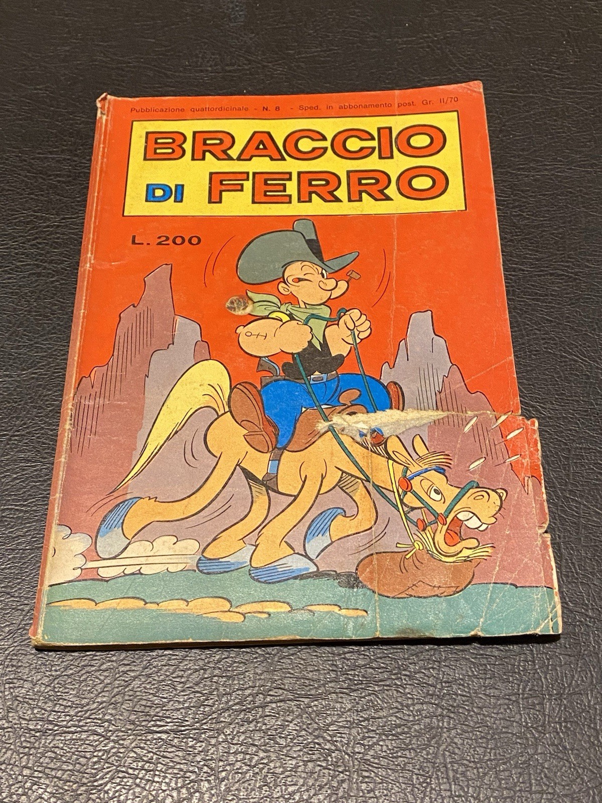Braccio Di Ferro N 8 Editore Bianconi ( Accettabile ) 1975