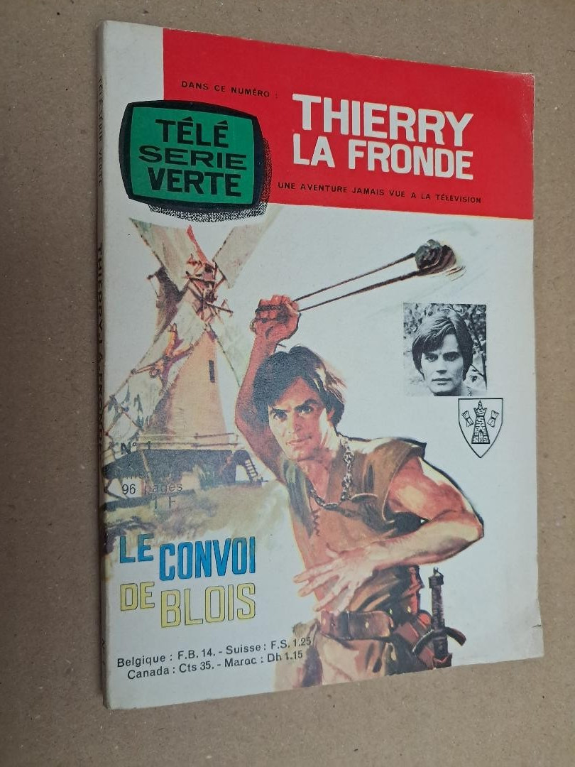 Télé série Verte 1 Thierry la fronde 1964 très bel état