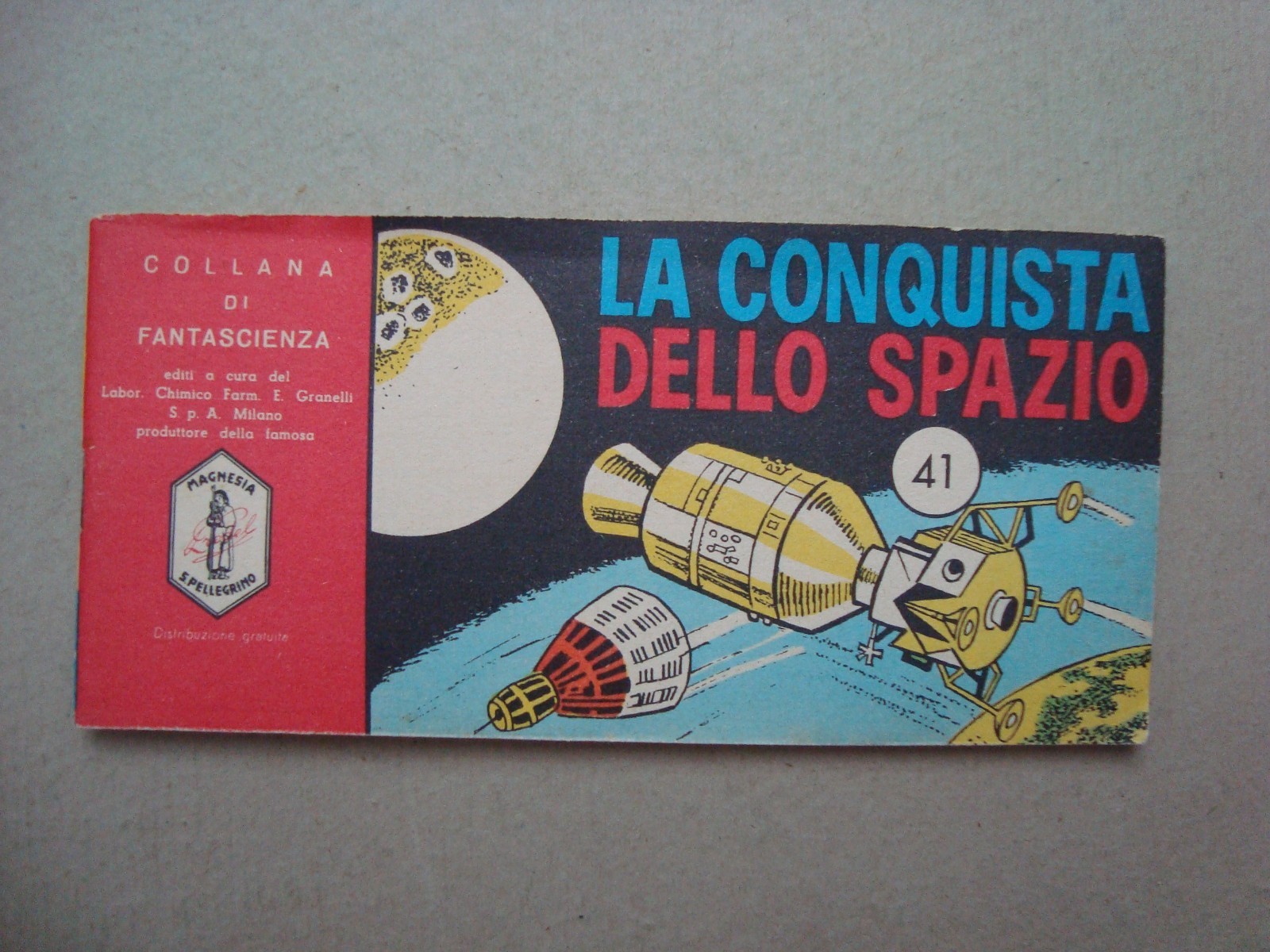 collana libri celebri n°41 conqista dello spazio ed.san pellegrino anni 1950/60