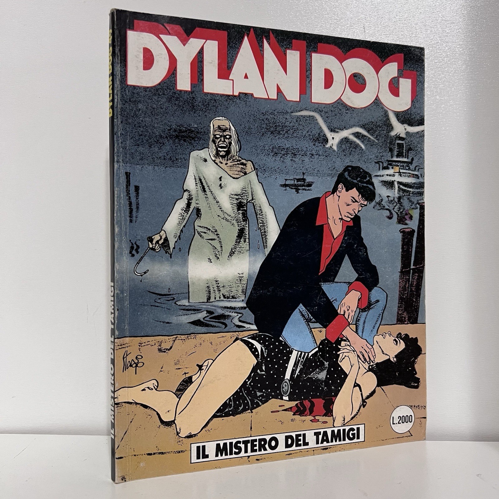 DYLAN DOG 49 1^ ED ORIGINALE FUMETTI BONELLI SBE IL MISTERO DEL TAMIGI OTTO 1990