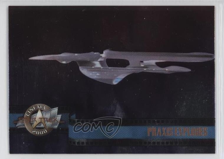 2000 Skybox Star Trek: Cinema 2000 Foil USS Excelsior Praxis Explodes #46 my8