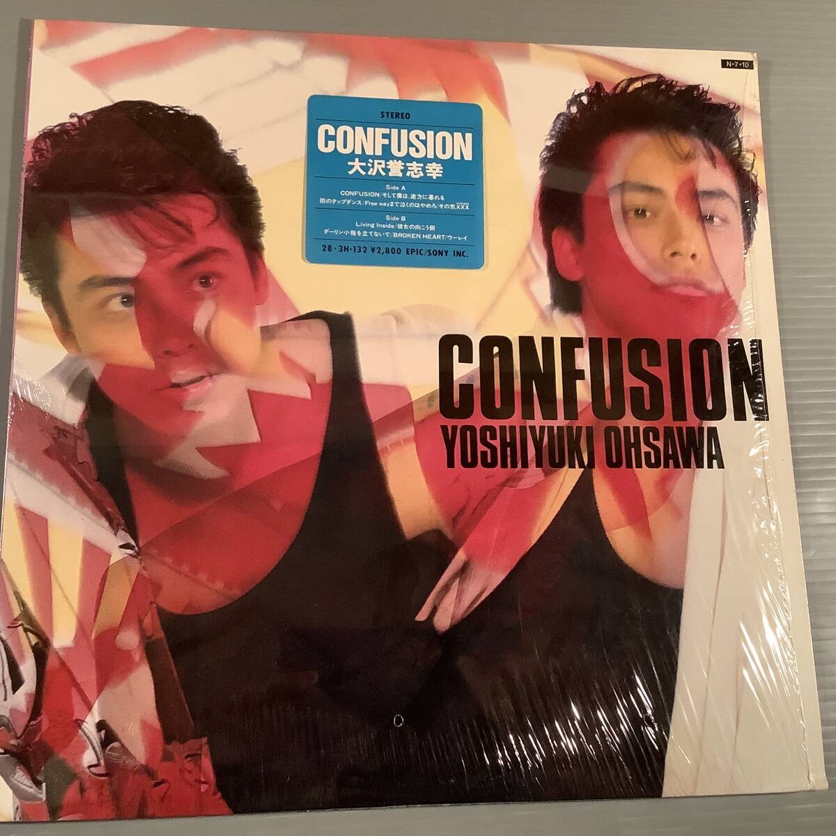 Yoshiyuki Osawa Confusion LP Vinyl Record 1984 Epic Sony w/ Shrink & Lyric Sheet