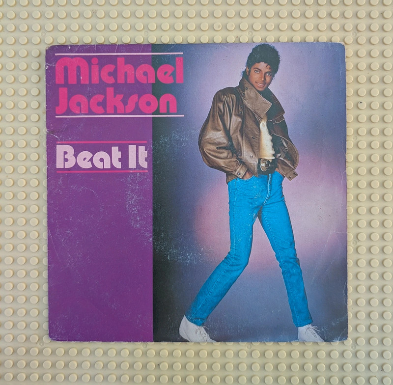 45t 1983 / Michael Jackson / Beat it / nettoyage ultrasons+pochette de protection