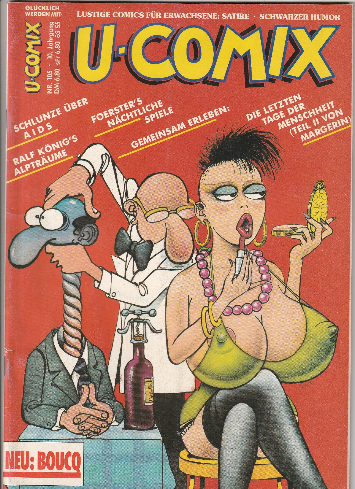 ✪ U-COMIX #105, Alpha Comic Editore 1989 COMICHEFT TOP Z1