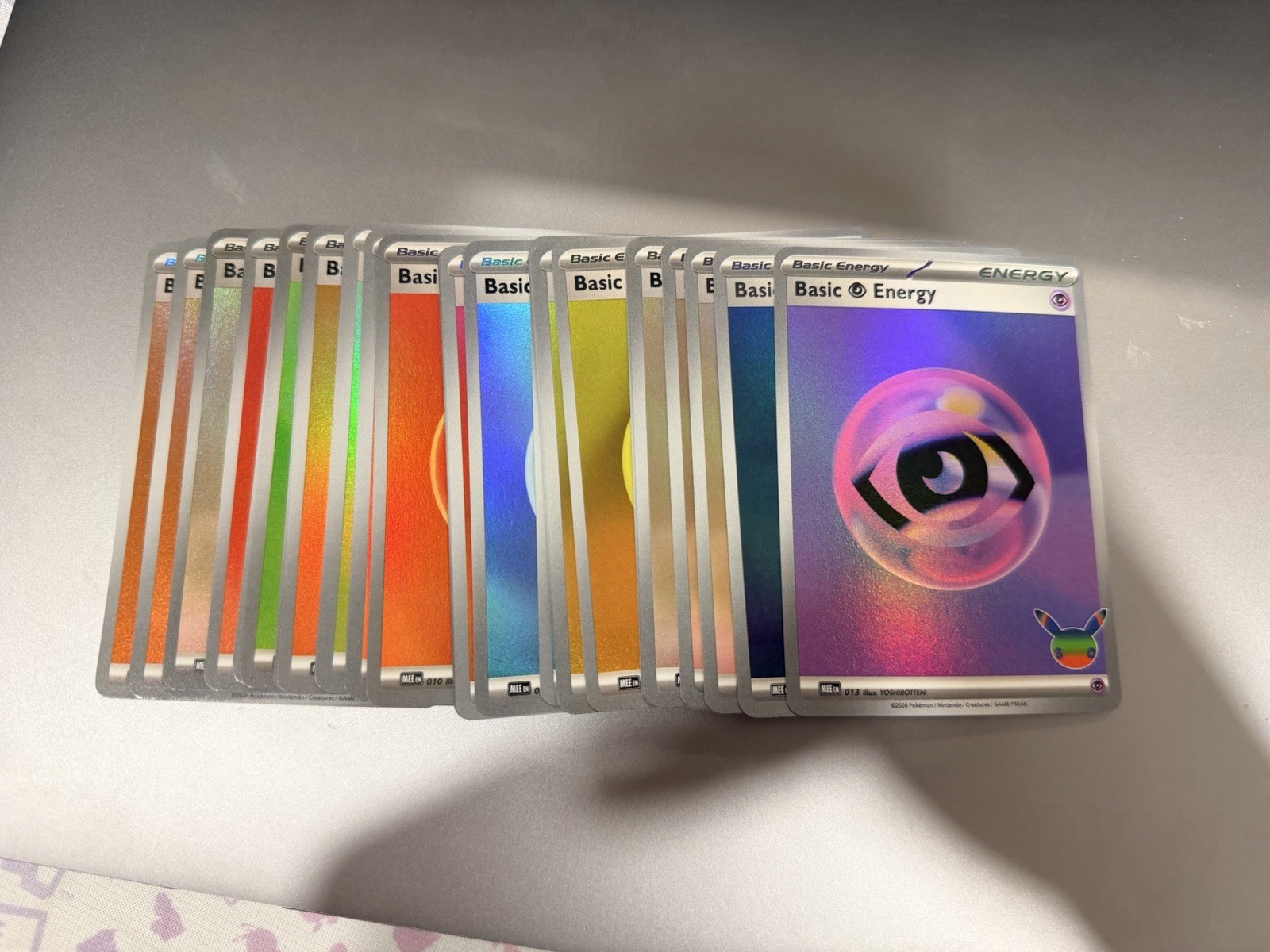Lotto di (30) Carte Energia Pokemon 30° Anniversario Pokemon Holo NM