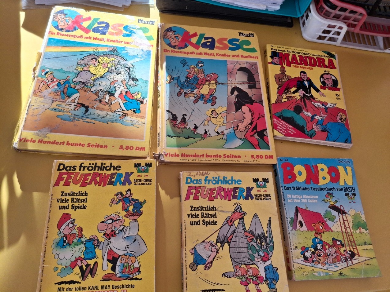 Lotto fumetti nostalgia 6 pezzi Bastei Condor (classe fuochi d'artificio mandra caramella)