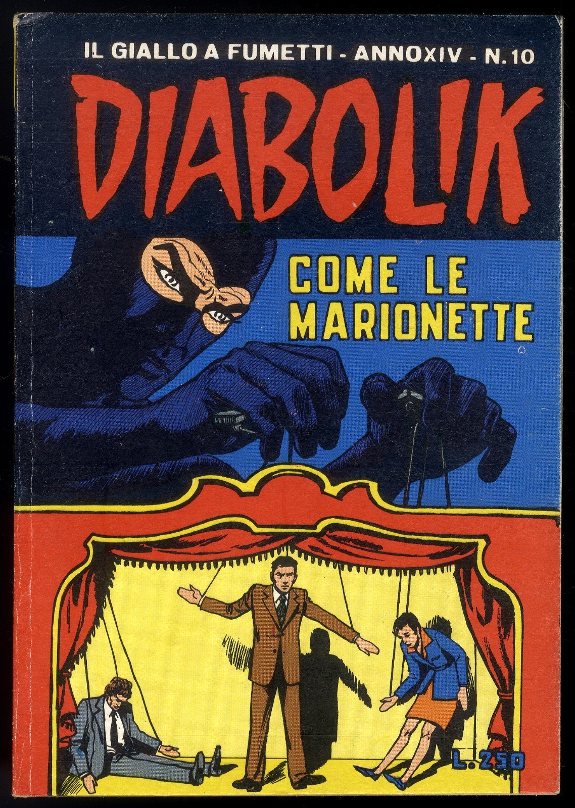 DIABOLIK ANNO XIV N° 10 - L. 250 - 12 MAGGIO 1975 - ASTORINA - OTTIMO / EDICOLA