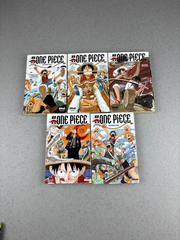 Lot One Piece tomes 1 à 5 – Eiichiro Oda – Manga Glénat