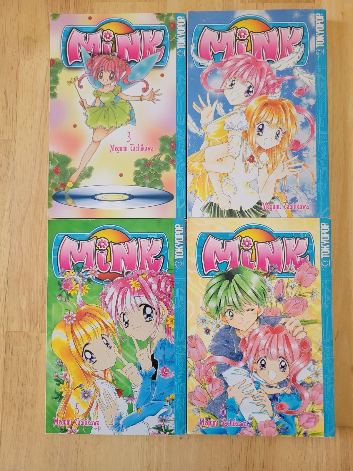 Lotto Manga Mink Vol 3, 4, 5, 6 - Megumi Tachikawa - Tokyopop Inglese 1° Stampe