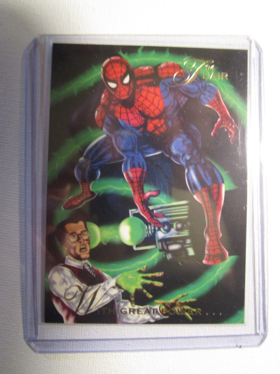 1994 Flair Marvel #3 Origin Of Spider-Man (With Great Power)