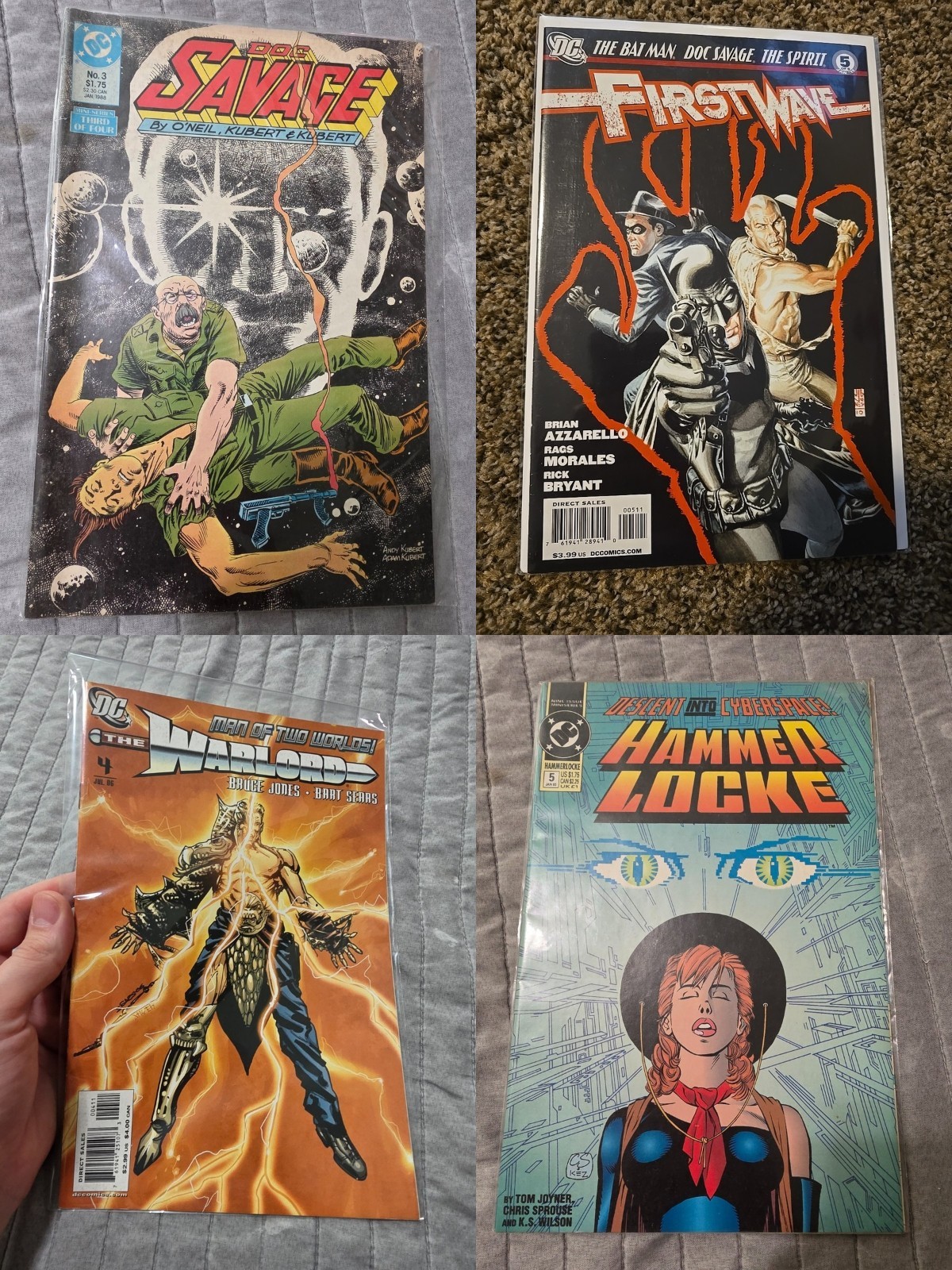 DC Pulp & Fantasy Lot of 4 - Doc Savage #3 First Wave #5 +2 More