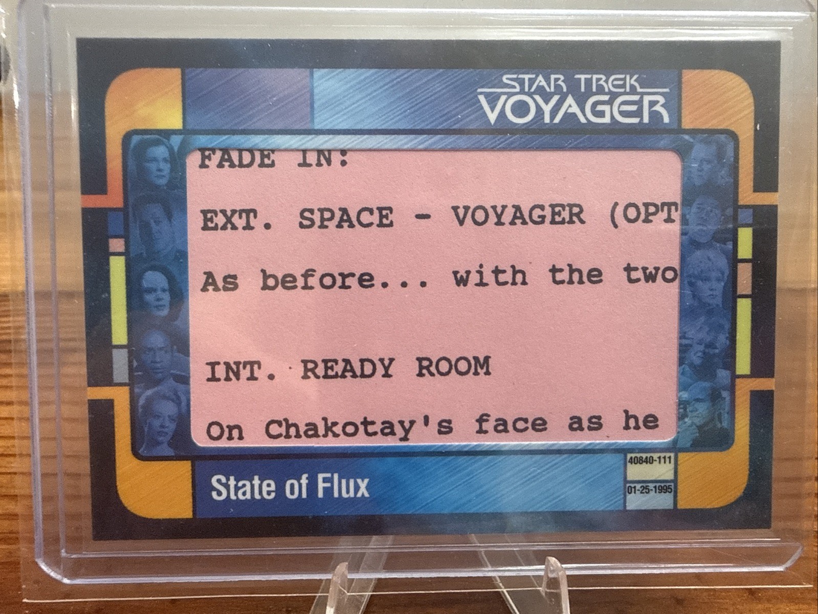 Star Trek Voyager Archivi e Iscrizioni Voyager Script Cut VSC2 Stato di Flusso