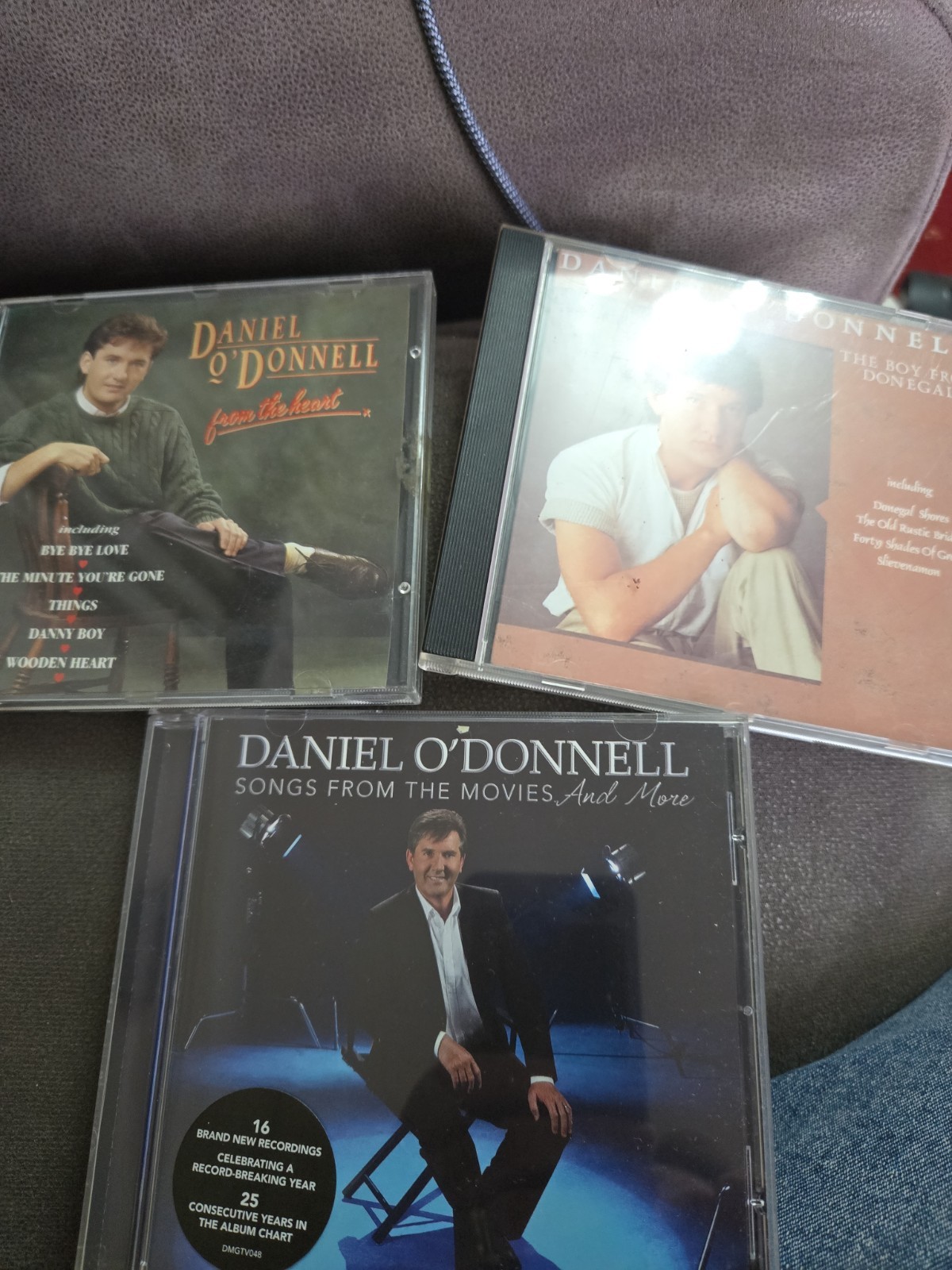 3 x Daniel O'Donnell CD's Job Lot  From The Movies, Boy From Donegal, From Heart
