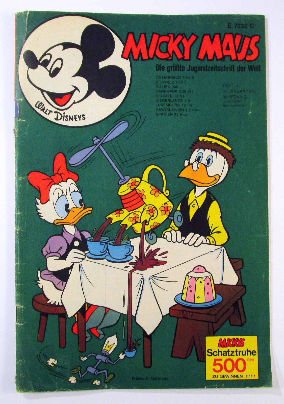 Topolino 1970 fascicolo 5 del 31 gennaio 1970 Walt Disney originale casa editrice Ehapa