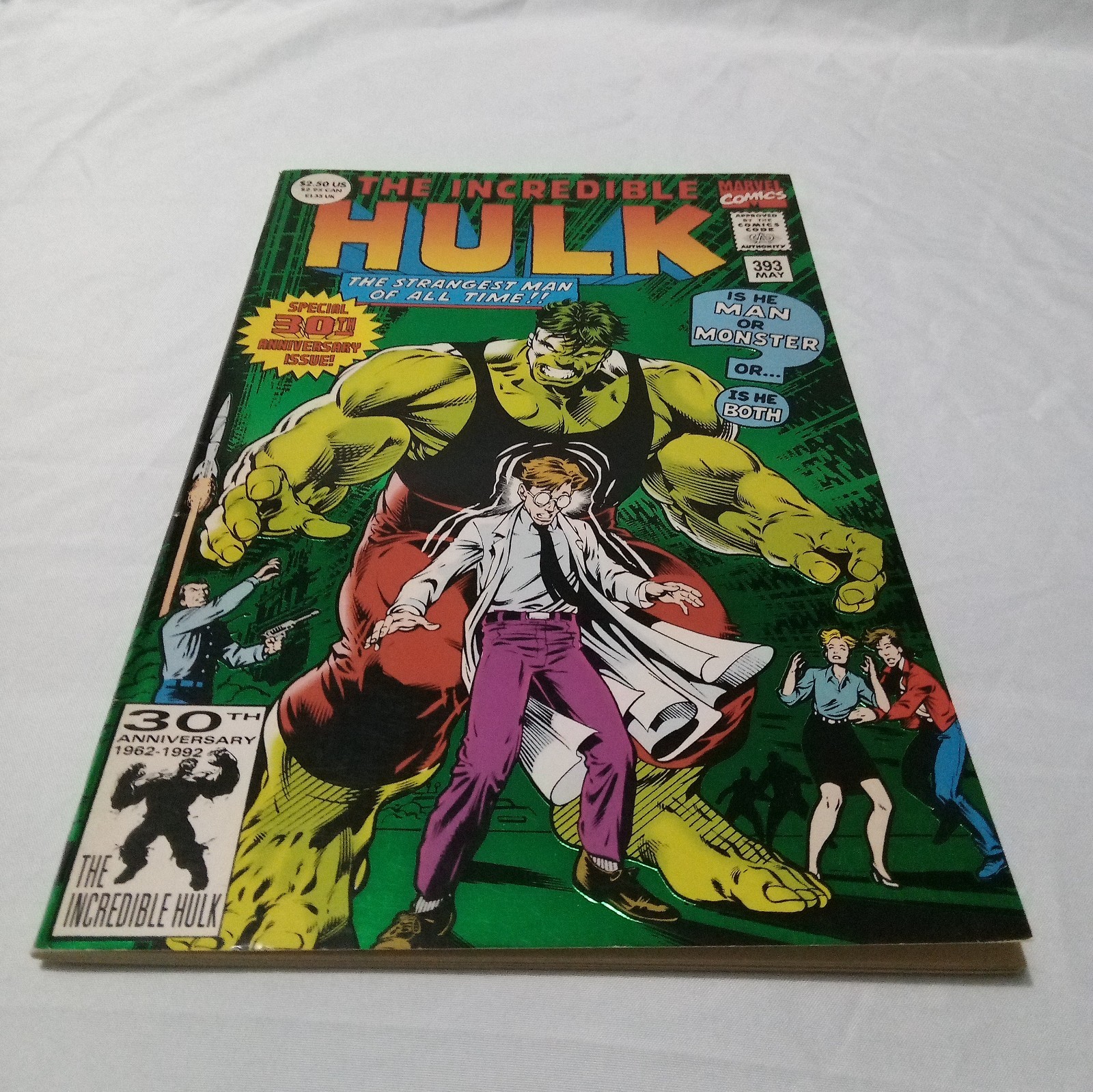 Marvel l'Incredibile Hulk #393 Fumetto (Maggio 1992) Edizione 30° Anniversario