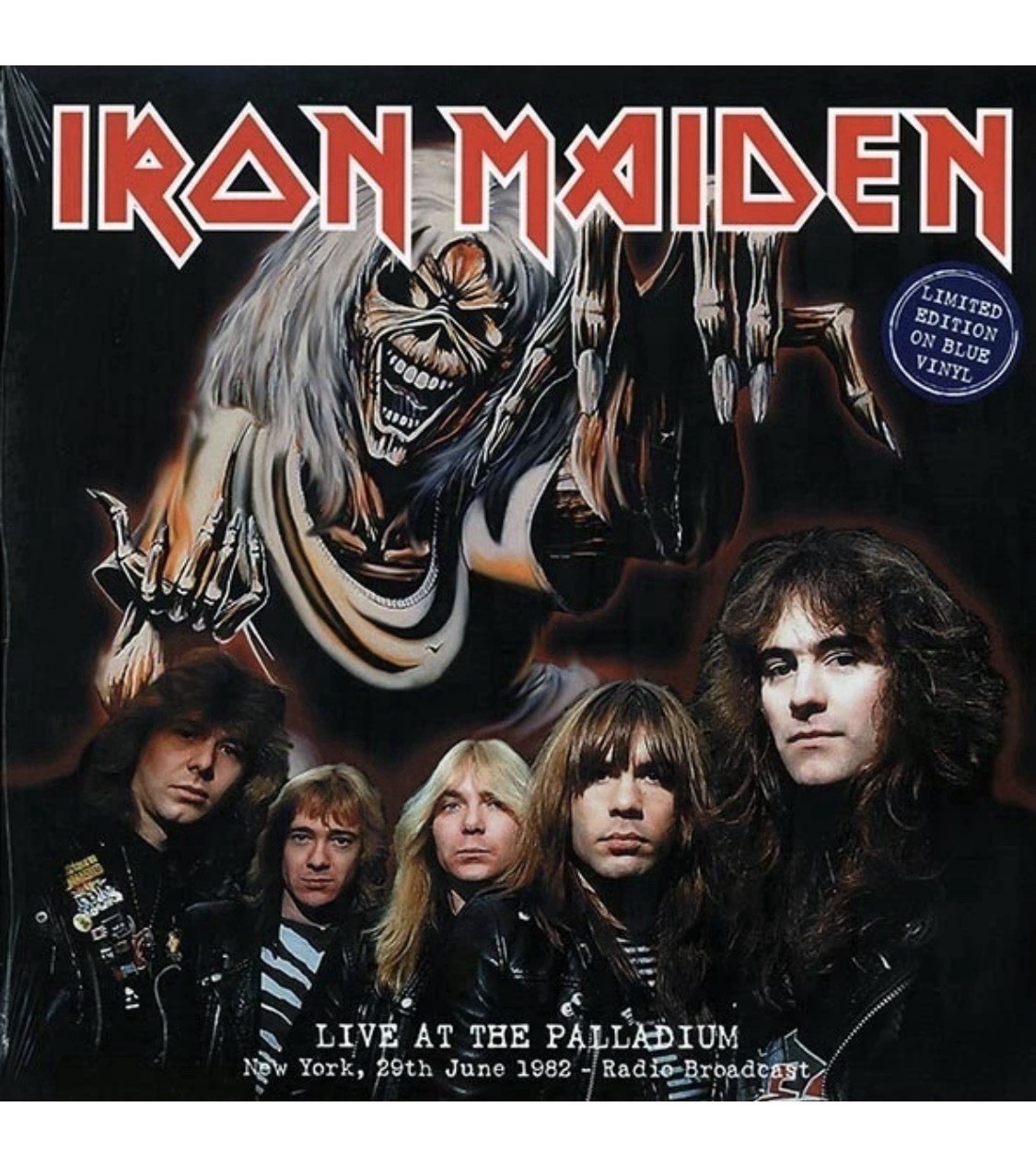 Iron Maiden - Palladium, New York 1982 Blue Vinyl Record New 1 LP