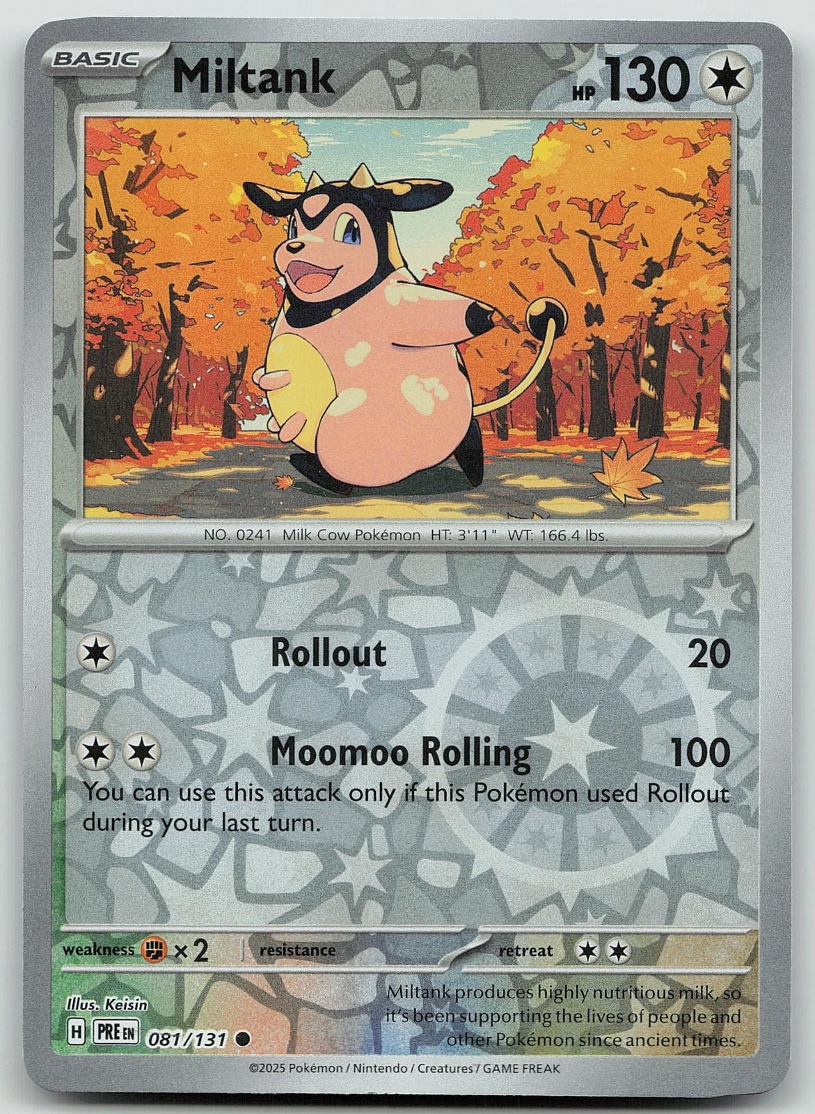 Pokemon Miltank 081/131 Evoluzioni Prismatiche Comune quasi nuovo