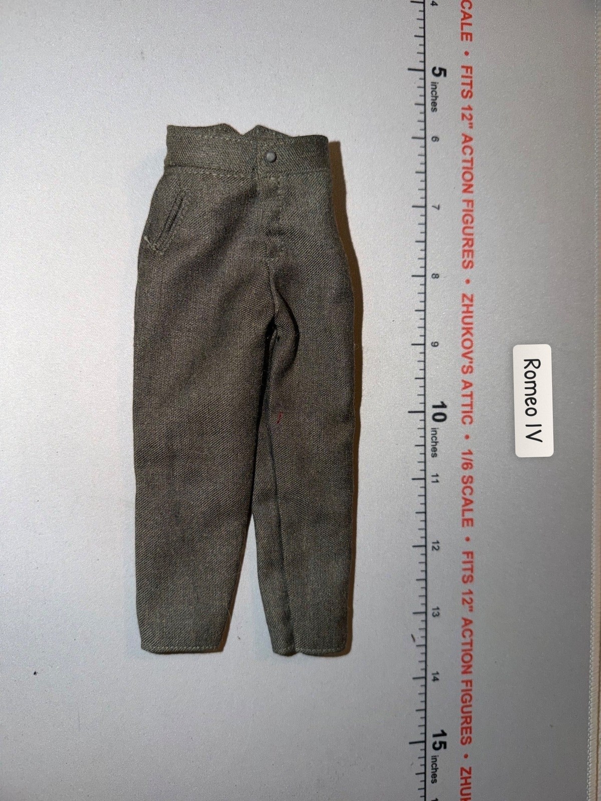 Pantalone grigio da campo scala 1/6 seconda guerra mondiale esercito tedesco - DID