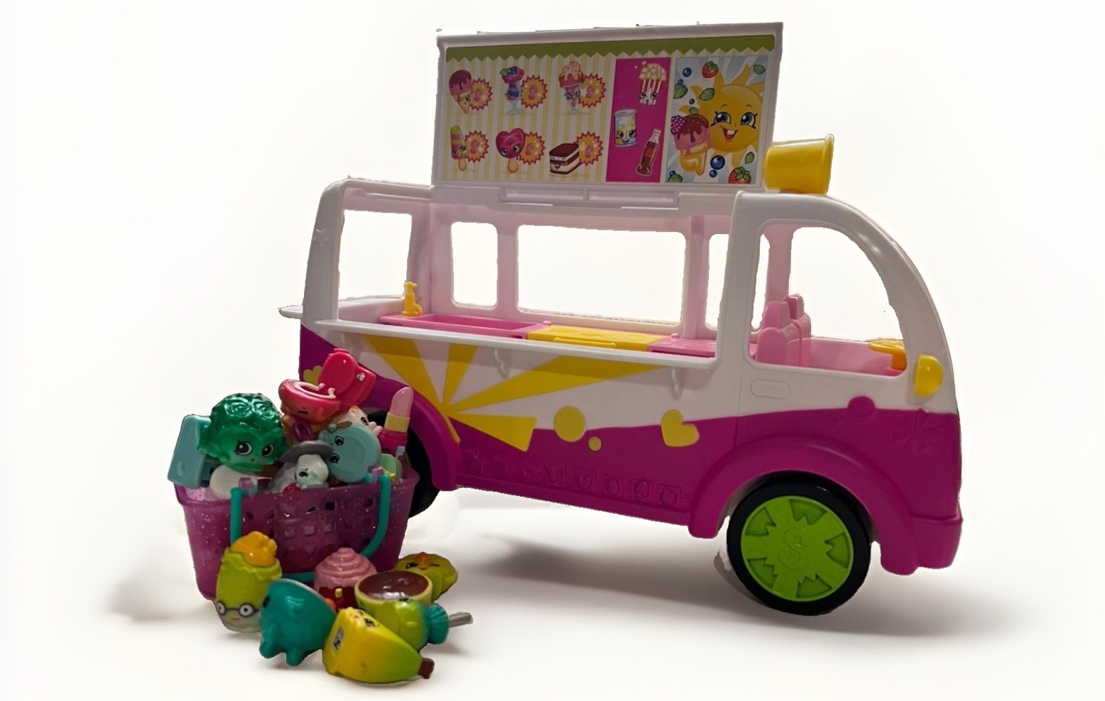 Shopkins Collection miniature figure mixlotto 36+1 cestini spesa e gelato Truk