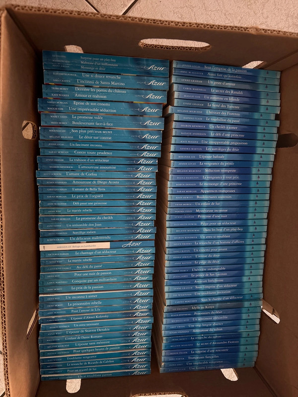 Lot de livres Harlequin Azur
