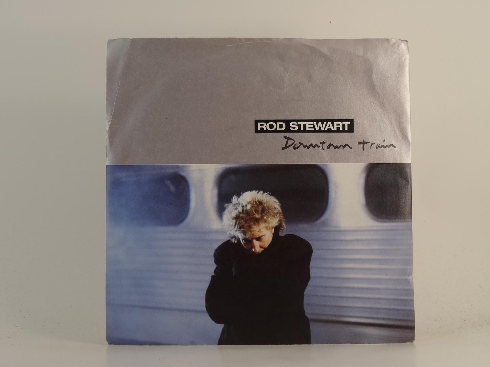 ROD STEWART DOWNTOWN TRAIN (79) 2 Track 7" Single plus Picture Sleeve WEA RECORD