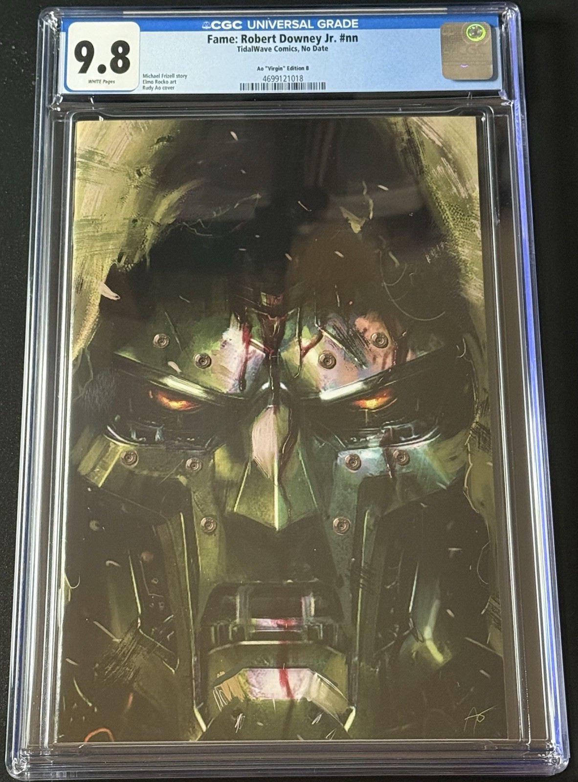 CGC 9.8 FAME ROBERT DOWNEY JR VIRGIN COVER B DOOM DALLAS EXPO LTD 100