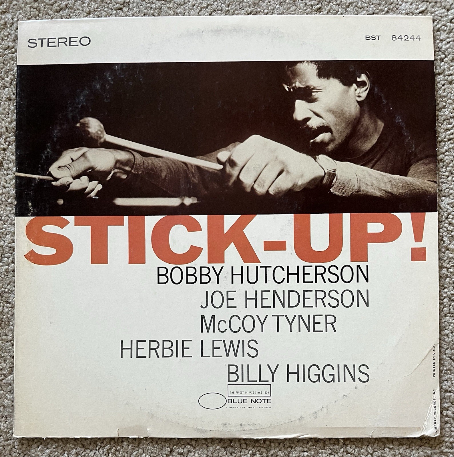 BOBBY HUTCHERSON - Stick-Up LP 1968 Blue Note BST84244 Vinyl Van Gelder * EX /+