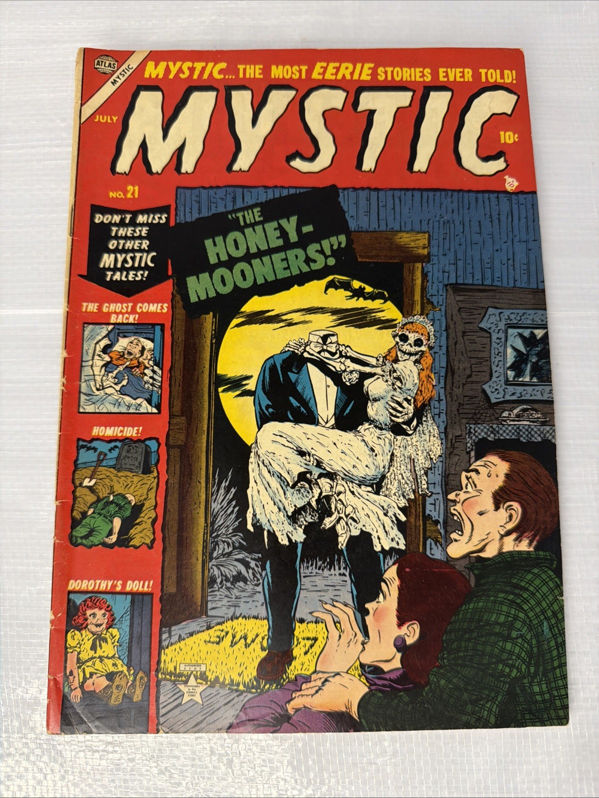 Mystic #21 Atlas 1953 GOLDEN AGE - TIGHT STAPLES - PRECODE HORROR