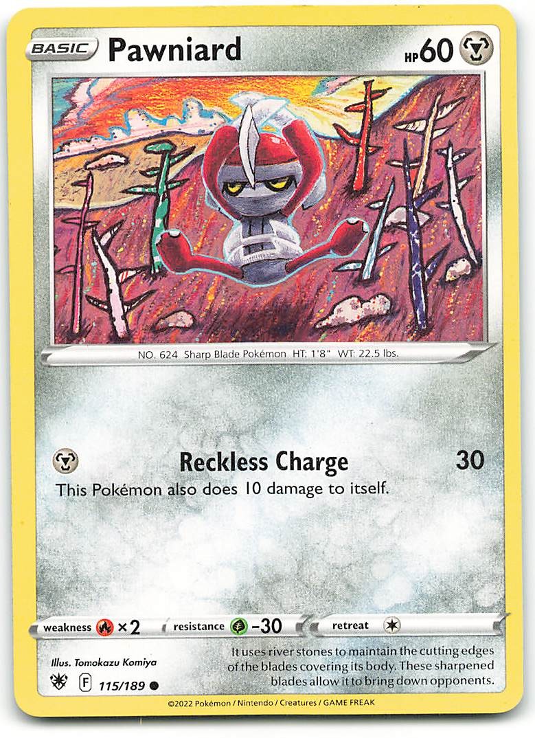 Pawniard 115/189 Common Astral Radiance Pokemon