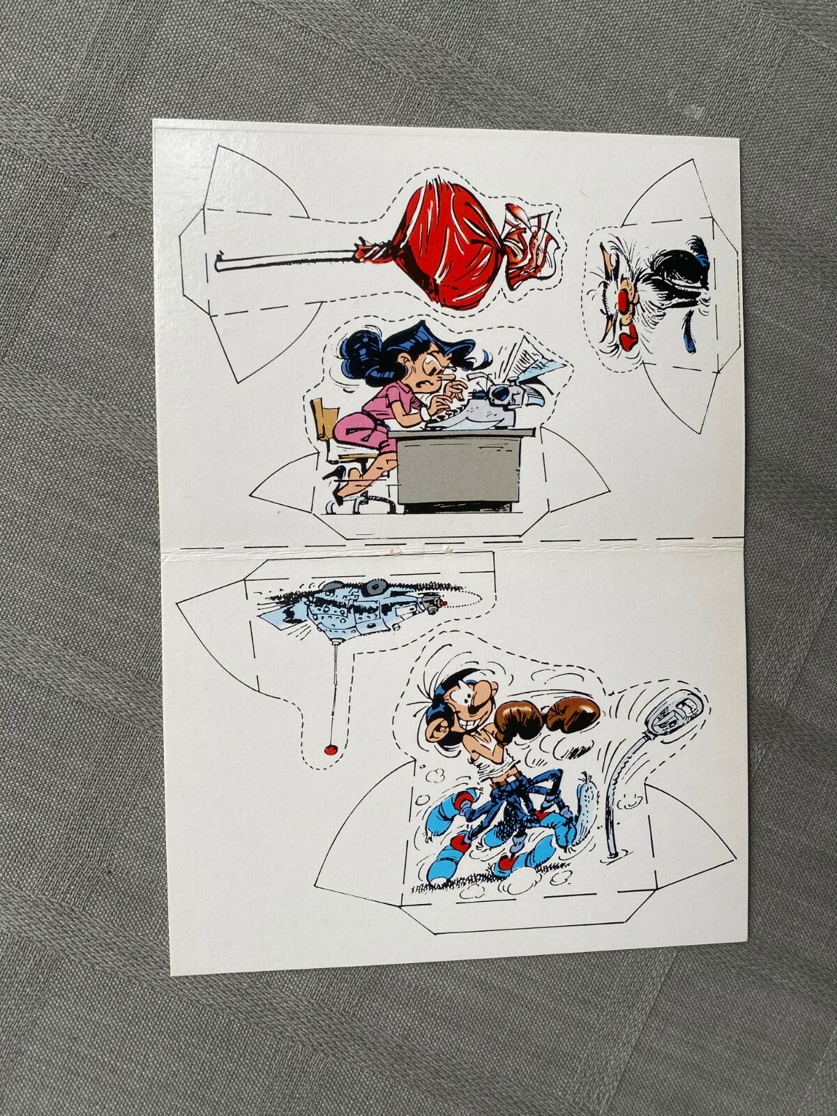Integratore Del Giornale Spirou N 2689 Gaston Lagaffe IN 3D 1989 Molto