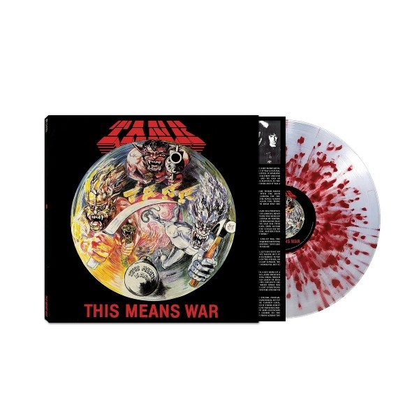 TANK - THIS MEANS WAR LIMITED EDITION CLEAR/RED/SPLATTER VINYL LP NEU