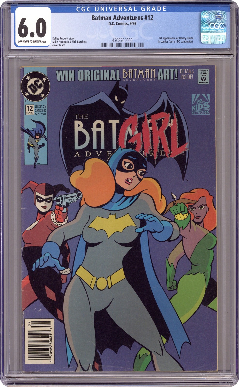 Batman Adventures #12N CGC 6.0 1993 4308365006 1st Harley Quinn in comic books