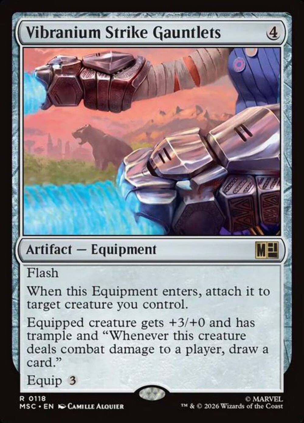 Vibranium Strike Gauntlets (Marvel Super Heroes Commander 118) - Rare Magic: The