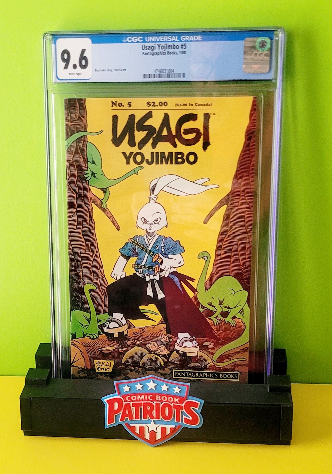 Usagi Yojimbo #5 ***1ST PRINT!!!**** (Fantagraphics 1/88) 9.6 Cgc