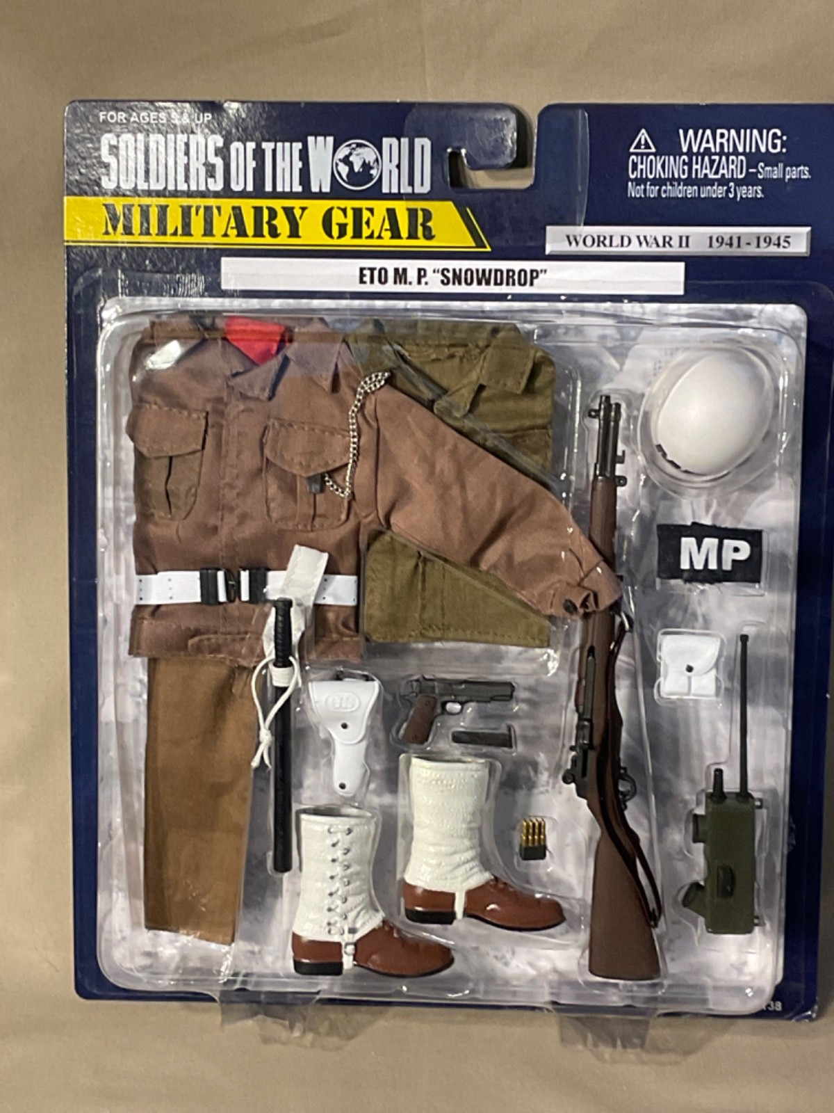 Soldatini del Mondo 2003 Equipaggiamento Militare WWII MP Uniforme "Goccia di Neve" Scala 1/6