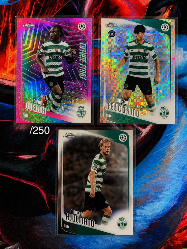 Topps Chrome UCC 2025/26 Lot 3 Cartes Sporting CP