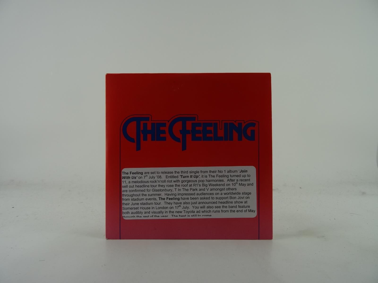 THE FEELING TURN IT UP (C16) 1 Track Promo CD Single including Card Sleeve UNIVE