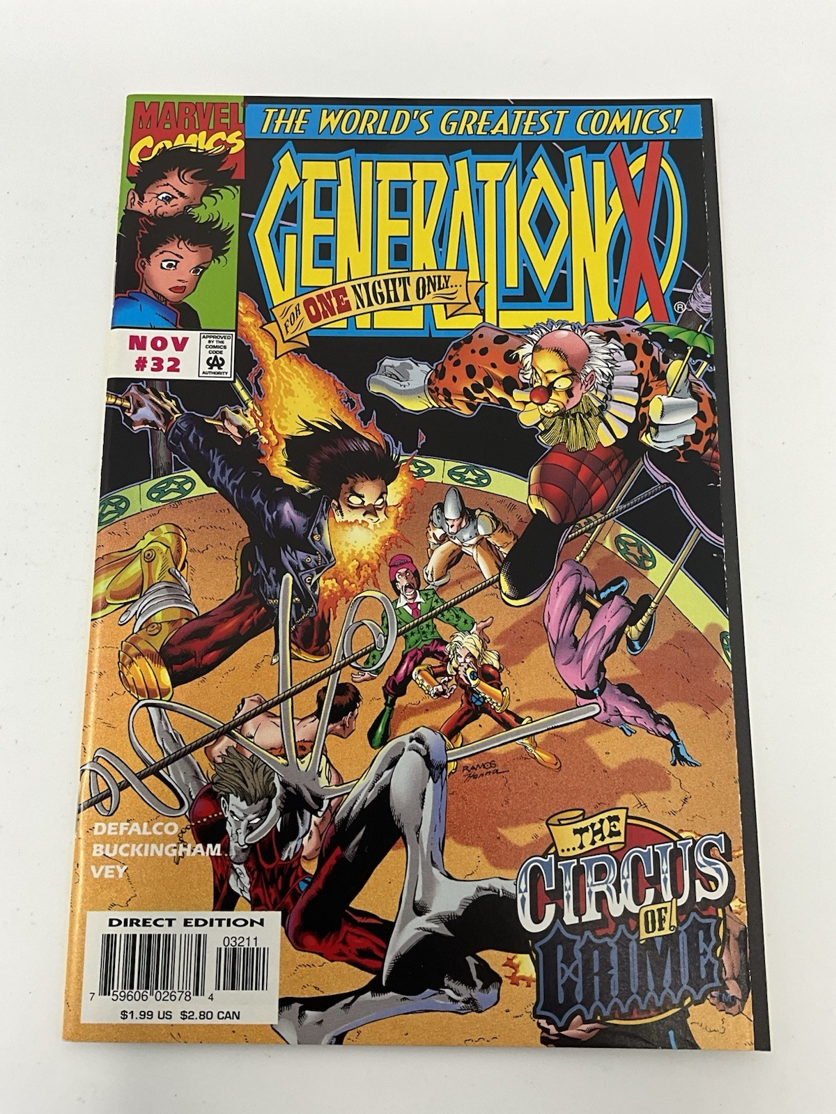 Generazione X #32 novembre 1997 Marvel Comics quasi nuovo alta qualità mai letto!