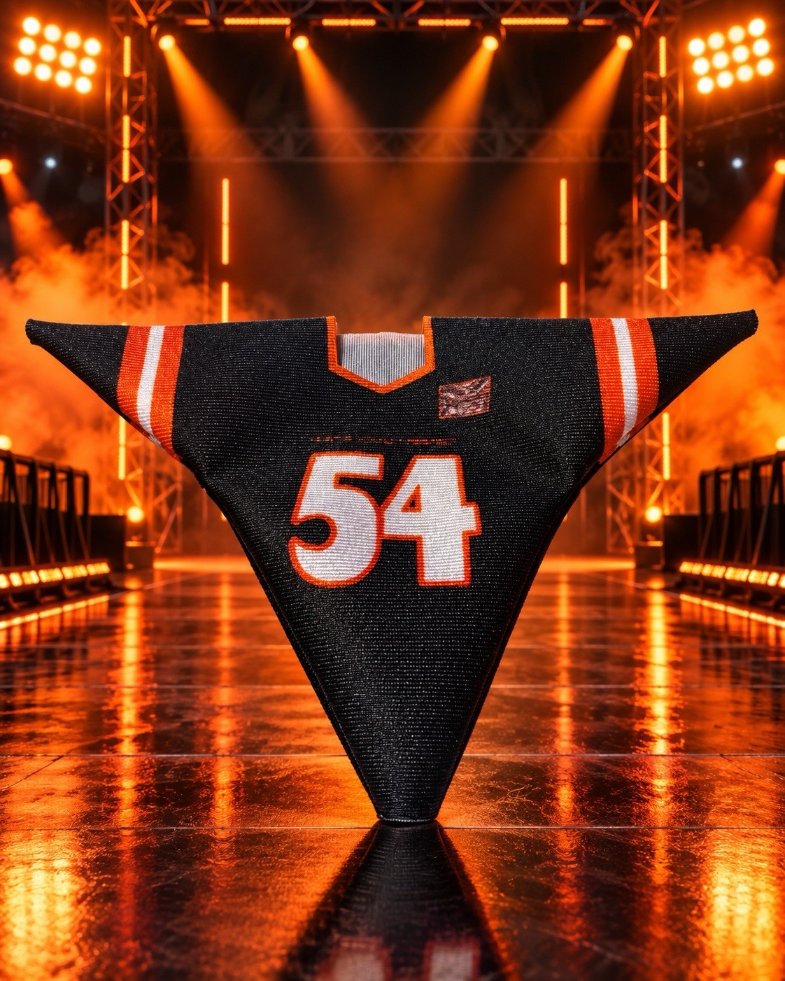 Custom John Cena WrestleMania 24 WWE Wrestling Figure #54 Football Jersey Shirt