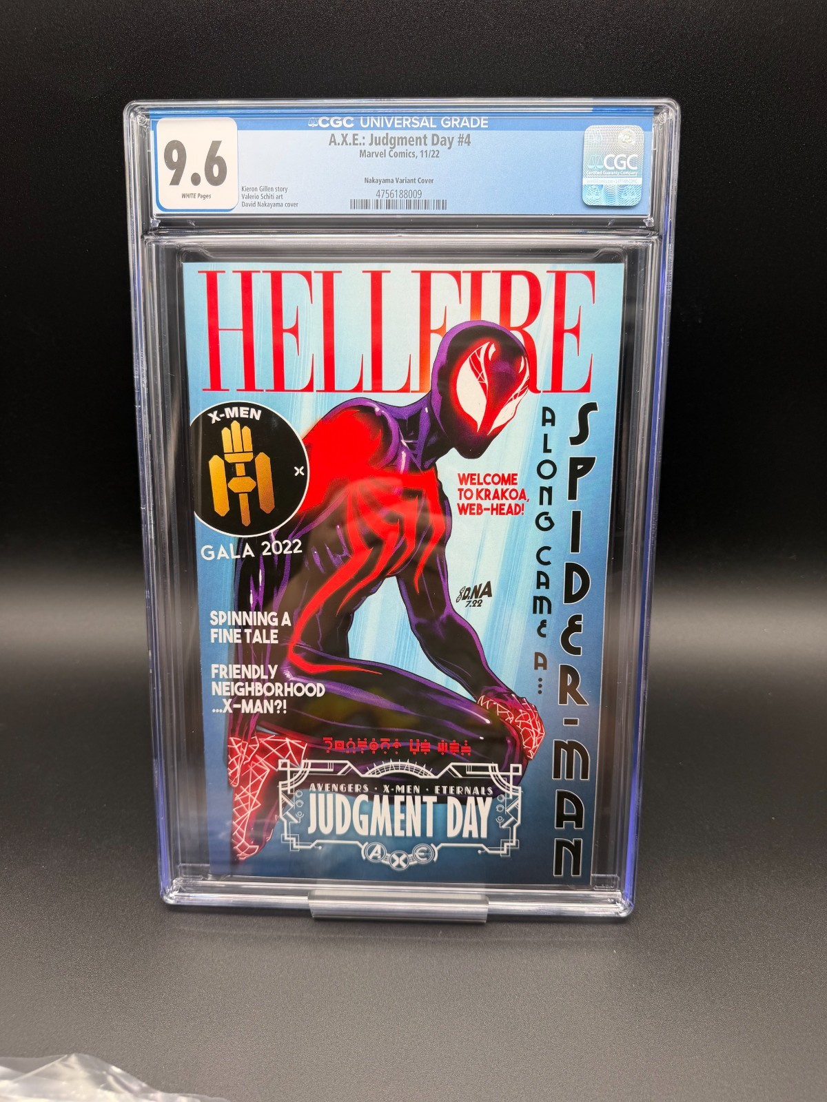 AXE Judgment Day 4 CGC 9.6 Marvel 2022 variante Nakayama copertina fumetto classificato