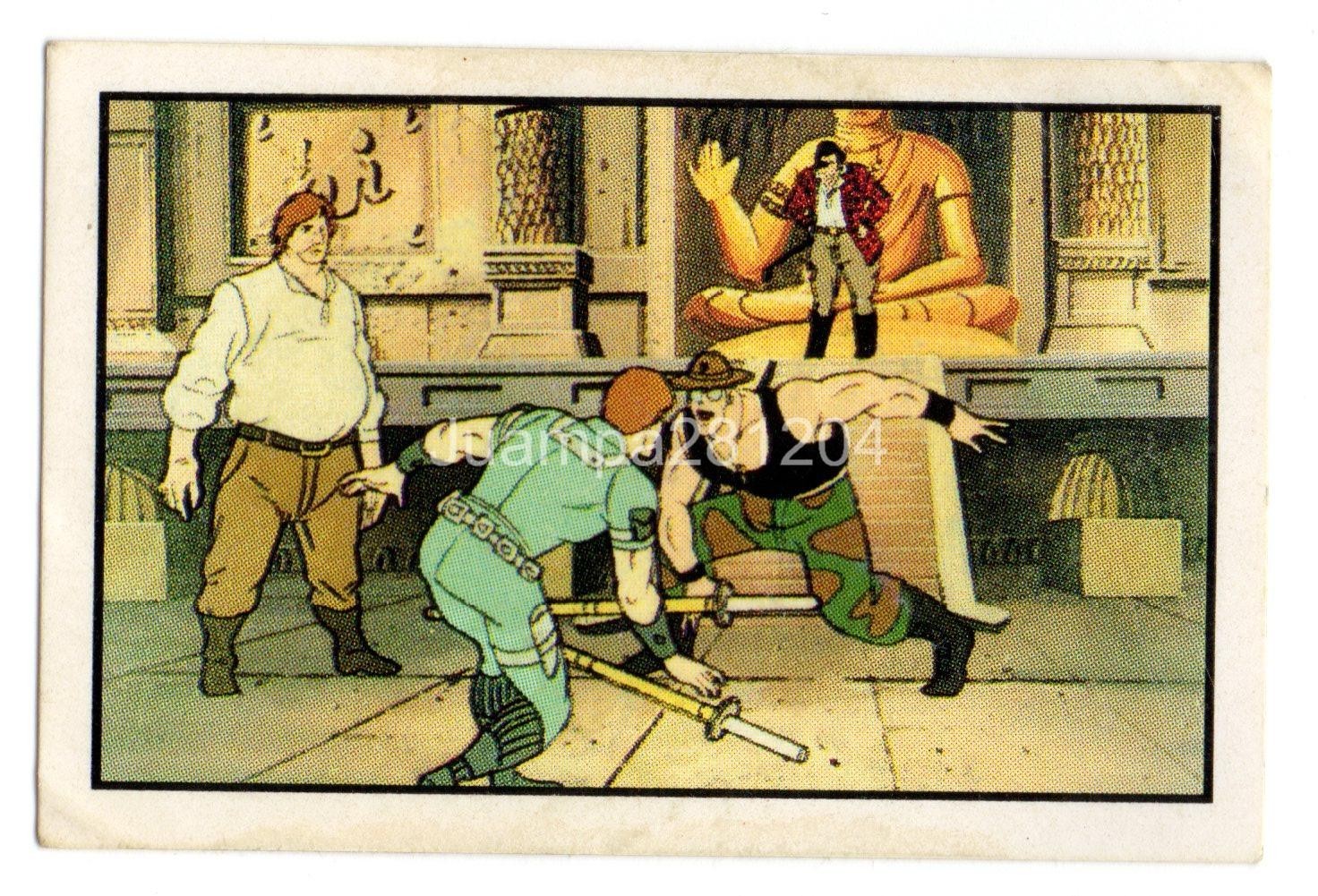 GIJOE #119 CROMO STICKER 1989 PHOSKITOS PANINI NUNCA PEGADO
