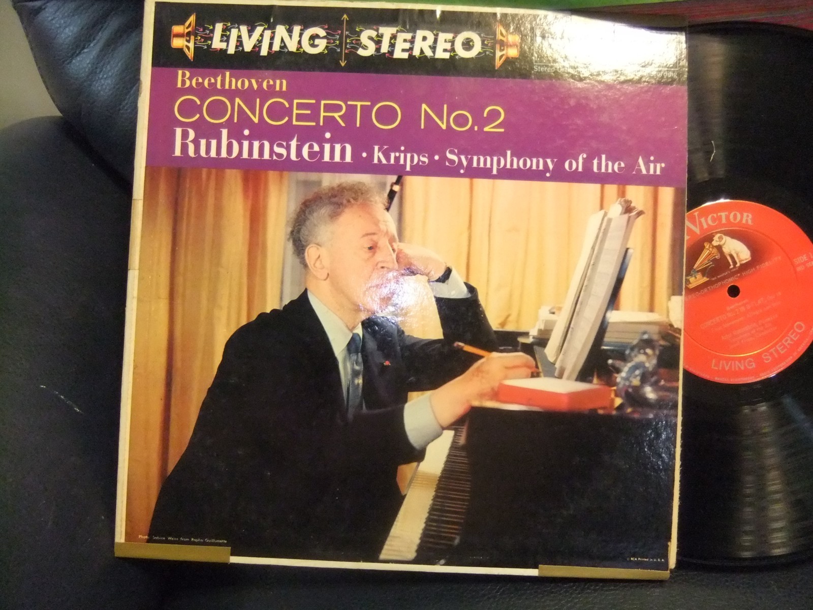 RUBINSTEIN CONCERTO NO. 2 RCA LIVING STEREO SHADED DOD LSC-2121