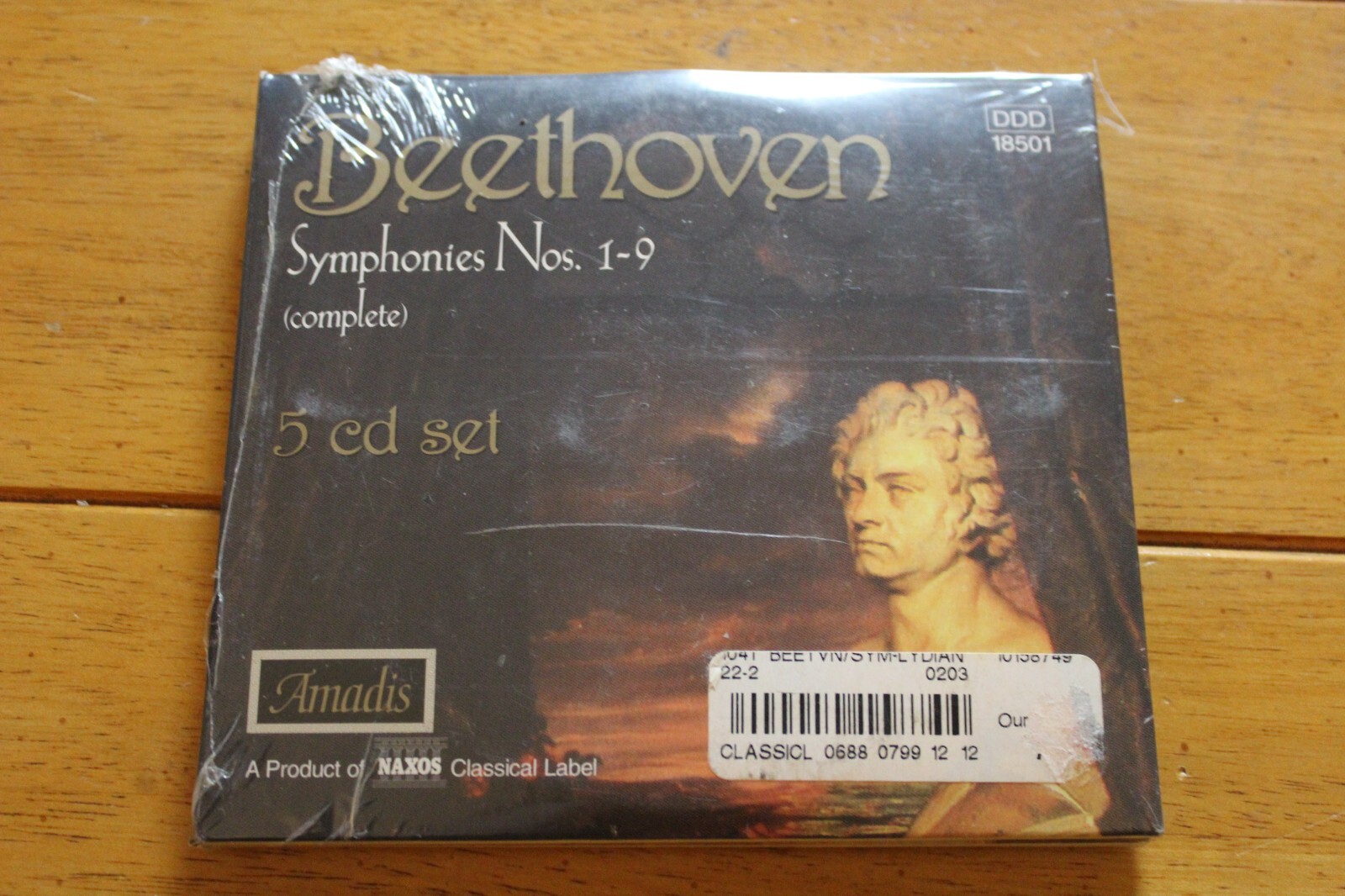 RICHARD EDLINGER "BEETHOVEN SYMPHONIES NOS 1-9" (CD, 5 DISC, AMADIS) [NEW]