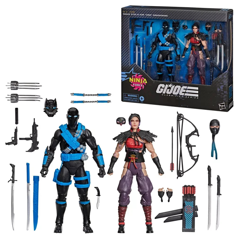Figurina Classificata Gi Joe #223 Ninja Force Snake Eyes & Jinx Target Esclusiva